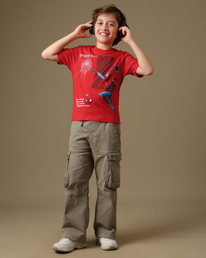 Spider-Man  Regular Fit Tshirt  Boys