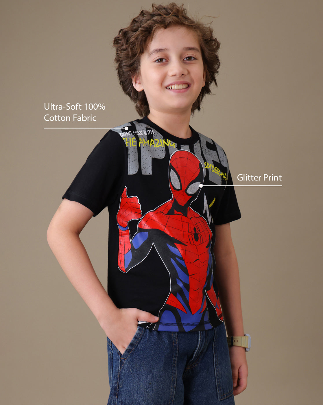 Spiderman Regular Fit Tshirt Boys