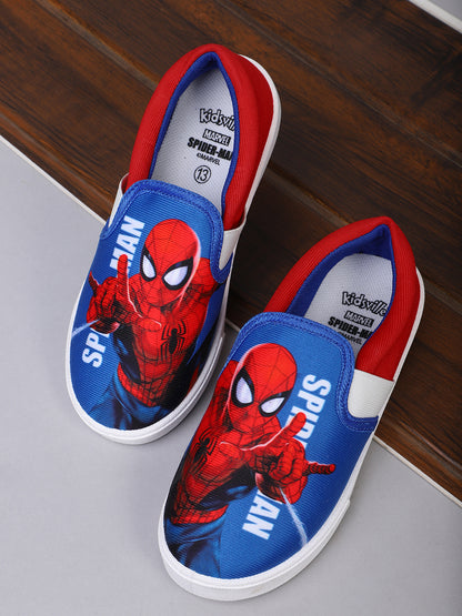 Kids Boys Spiderman  Blue Canvas