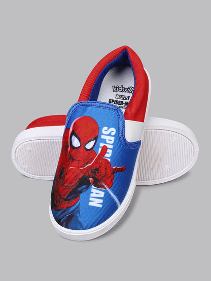 Kids Boys Spiderman  Blue Canvas