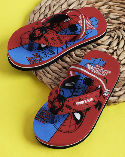 Spiderman  Red Flip-Flops  Kids Boys