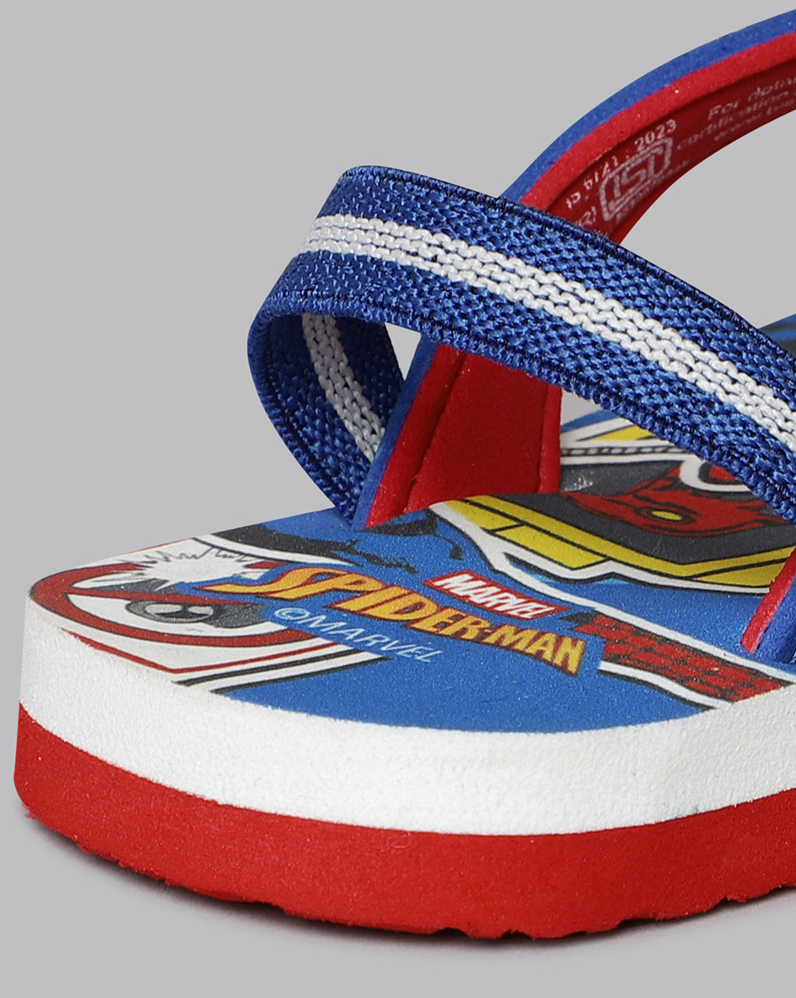 Spiderman Printed Blue Flip-Flops For Kids Boys