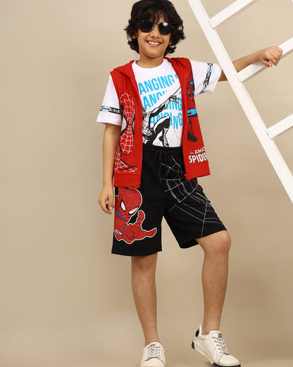 Spiderman  Regular Fit Shorts  Boys