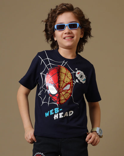 Spiderman Reversible Sequin Tshirt Boys
