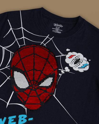 Spiderman Reversible Sequin Tshirt Boys
