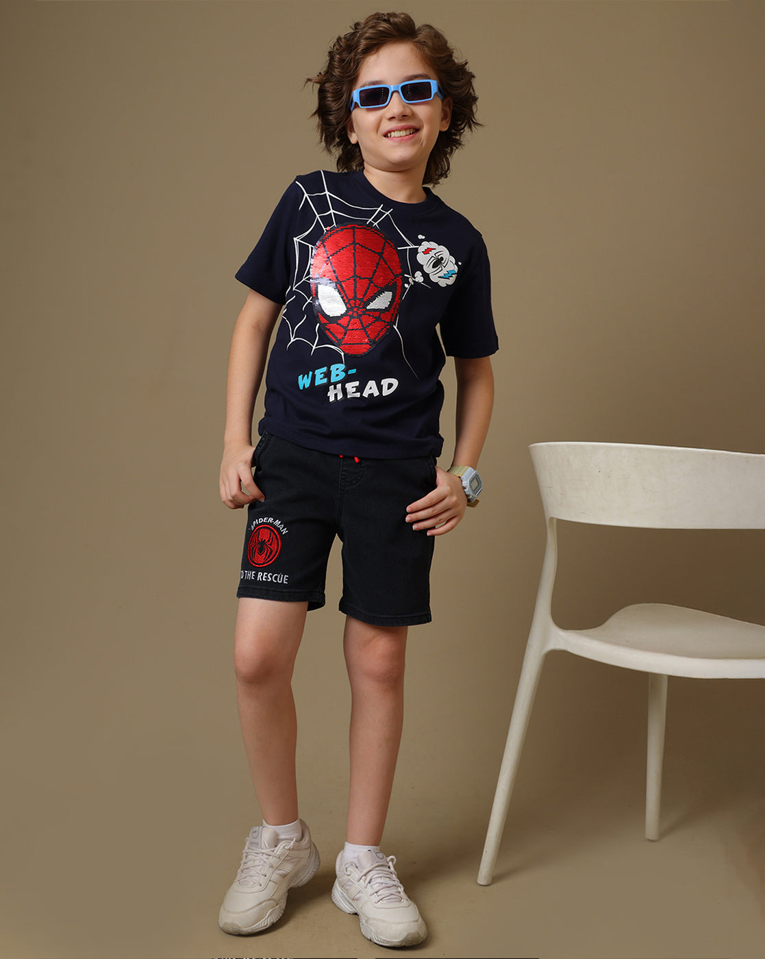 Spiderman Reversible Sequin Tshirt Boys