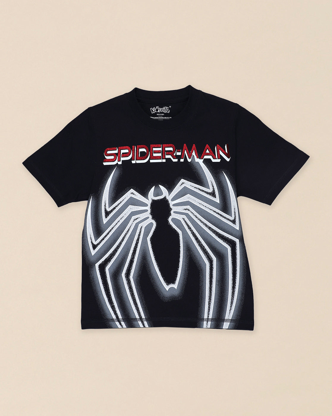 Spiderman Printed Regular Fit Tshirt For Boys