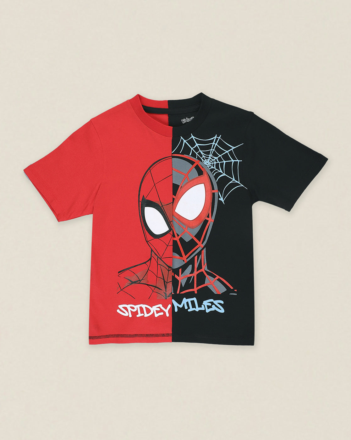 Spiderman Printed Regular Fit Tshirt For Boys