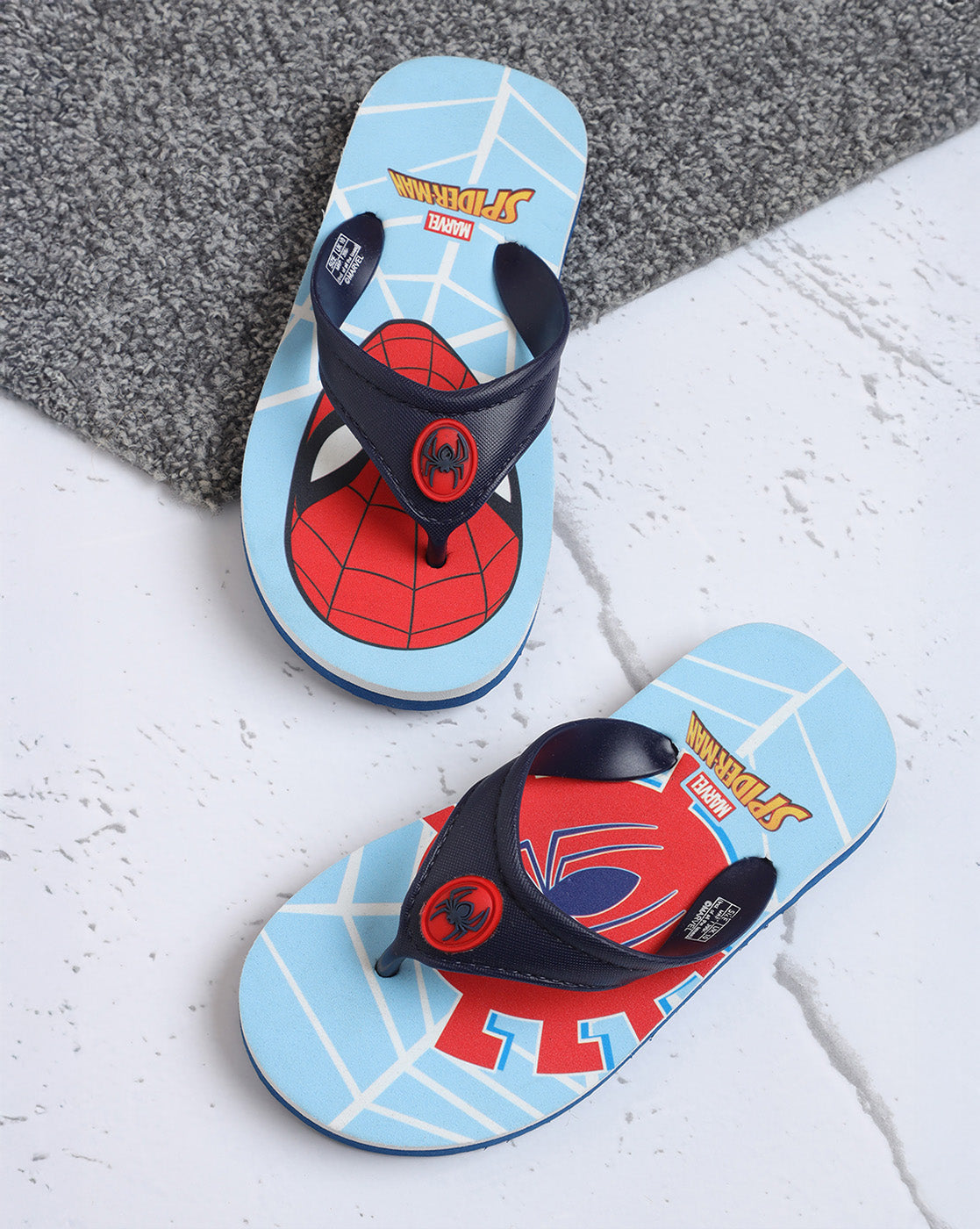 Spiderman Printed Flip-Flops for Boys