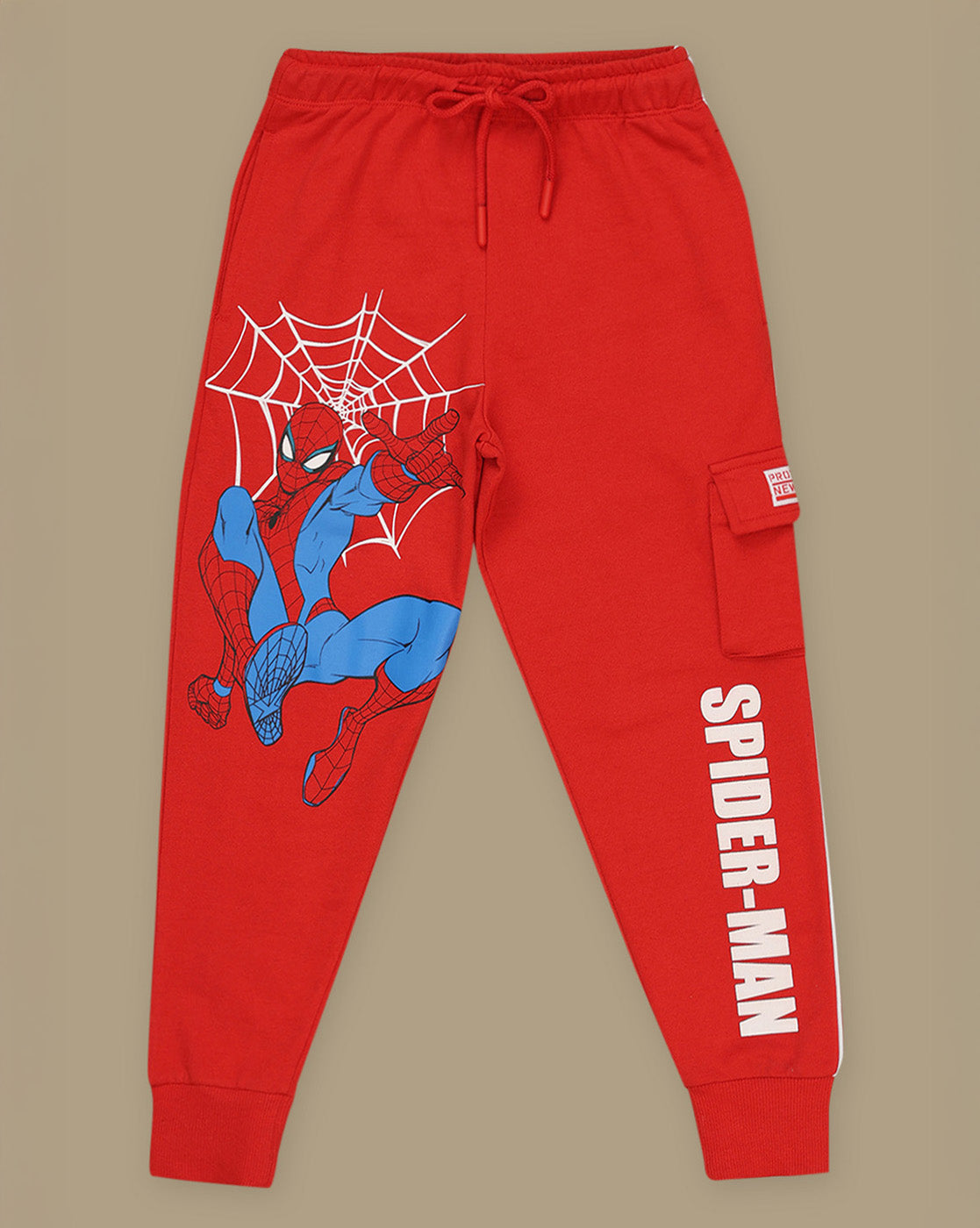 Spiderman Printed Regular Fit Joggers For Boys