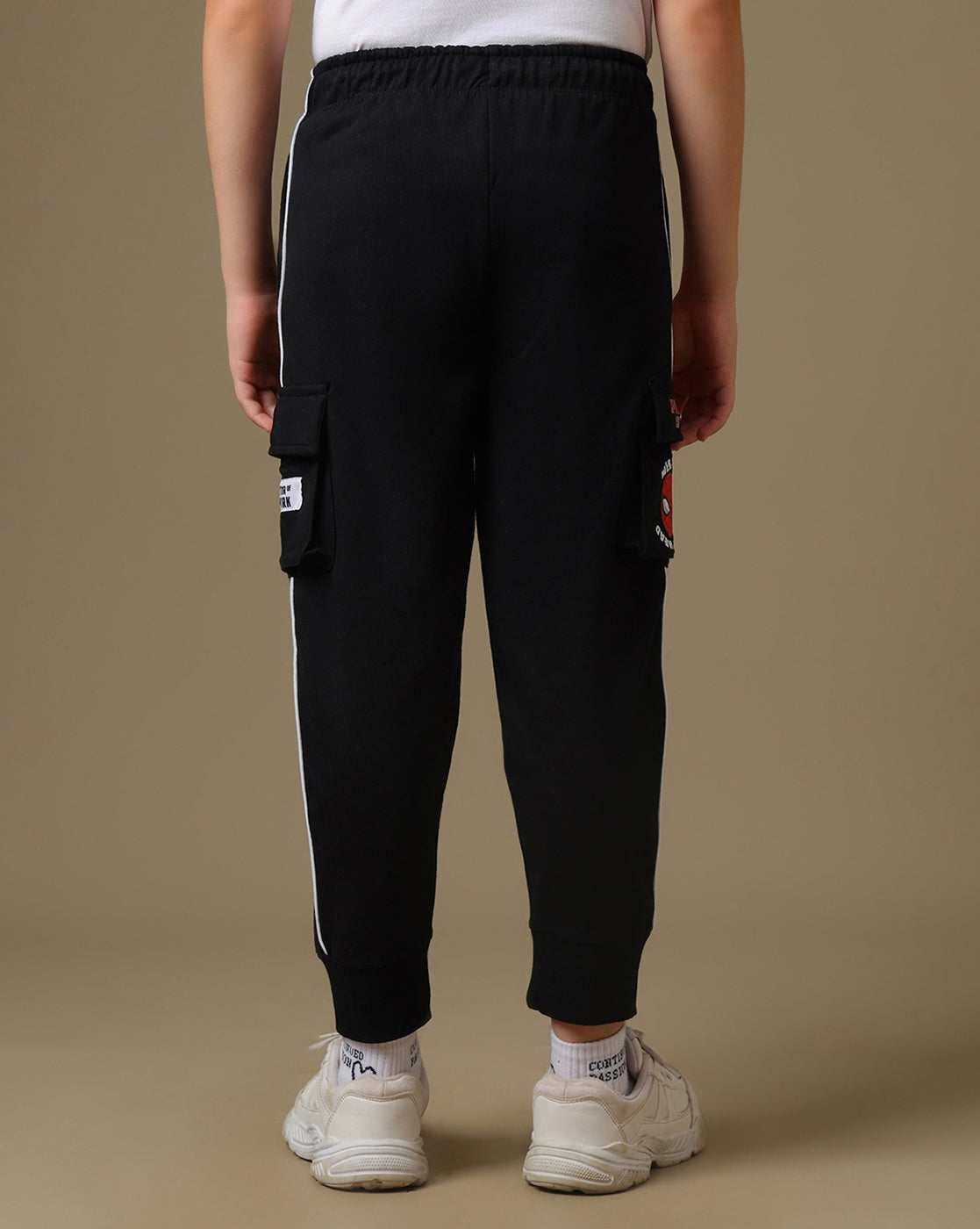 Spider-Man Printed Regular Fit Joggers For Boys