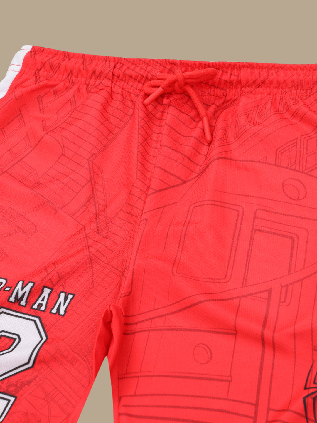 Spiderman Printed Regular Fit Shorts For Boys