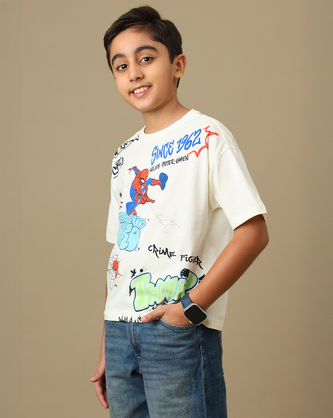 Spiderman Printed Tshirt For Boys