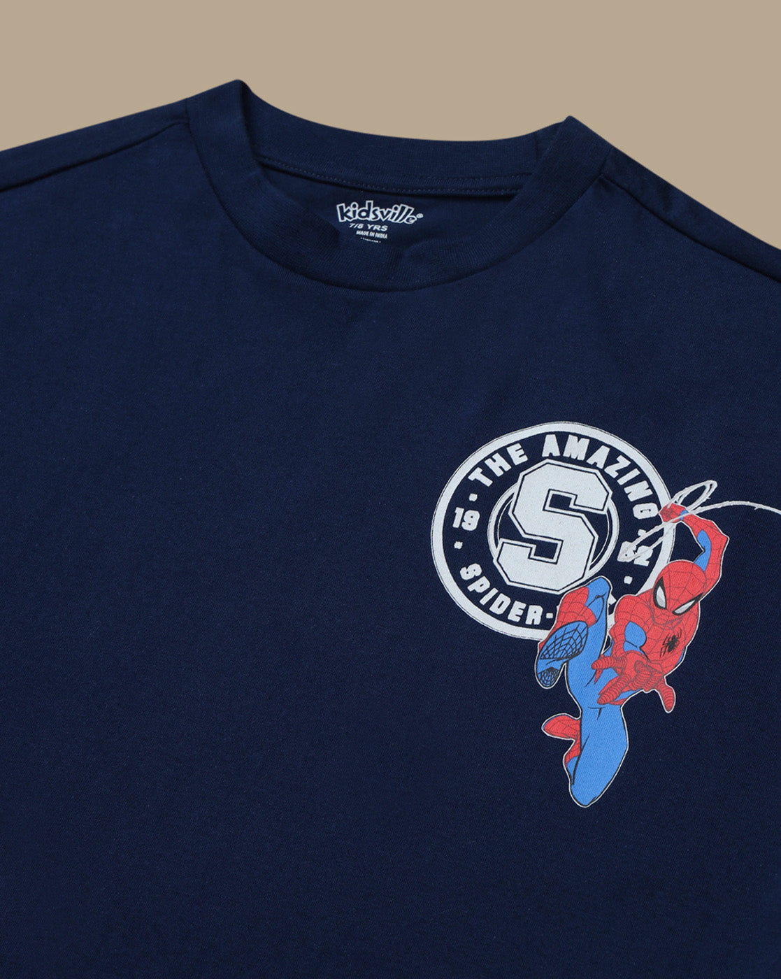 Spiderman Printed Tshirt with pocket For Boys