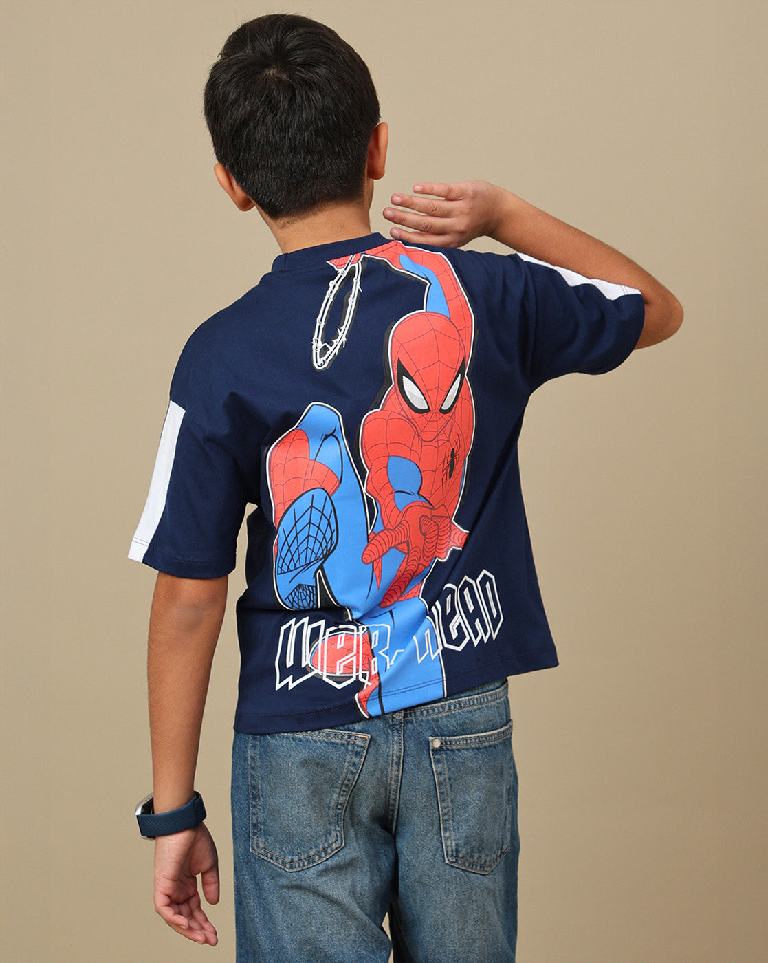 Spiderman Printed Tshirt with pocket For Boys