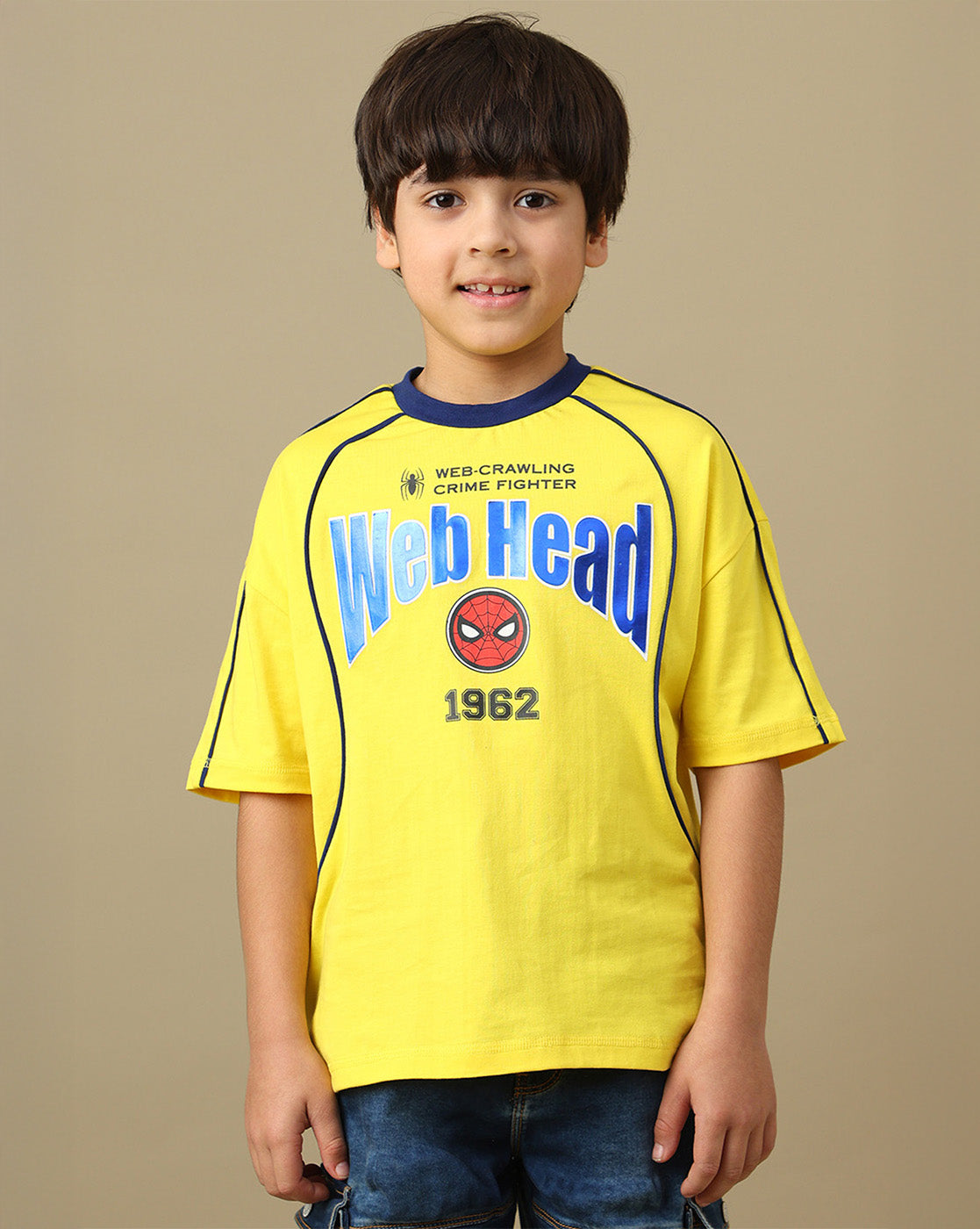 Spiderman Printed  Oversized Tshirt For Boys