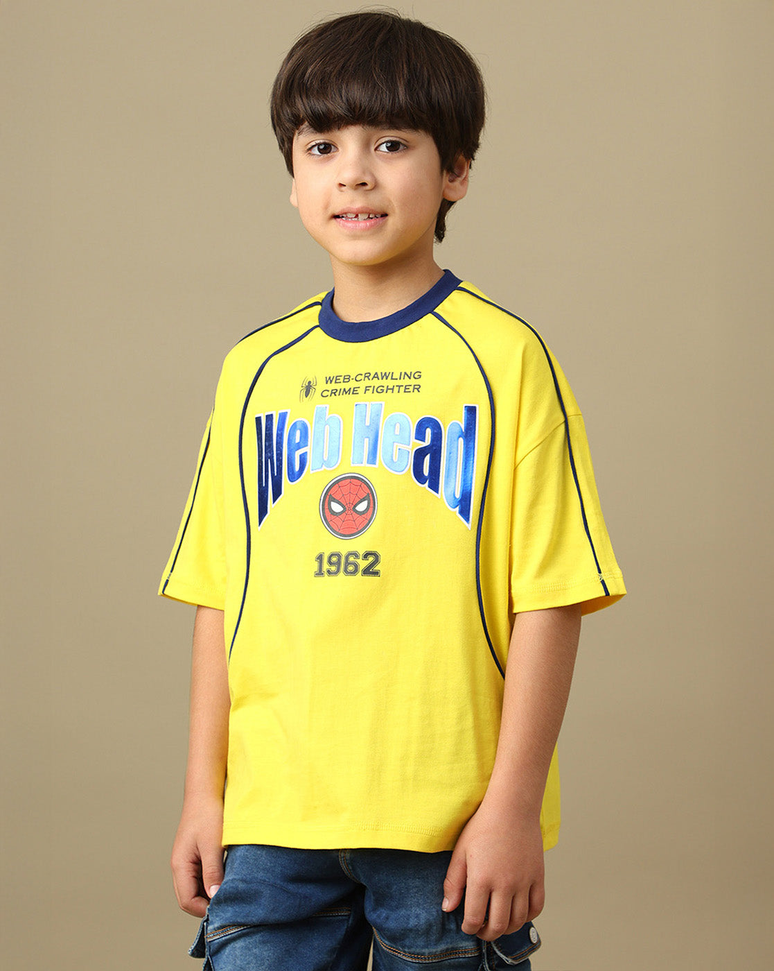 Spiderman Printed  Oversized Tshirt For Boys