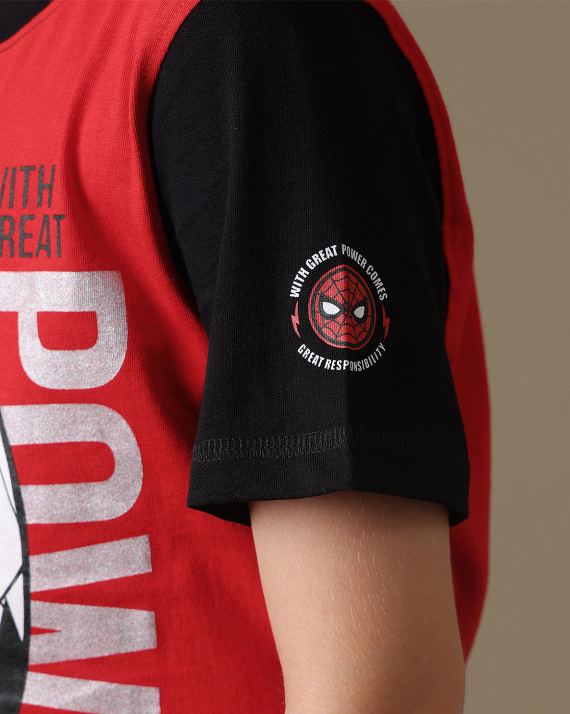 Spider-Man Printed Regular Fit Tshirt For Boys