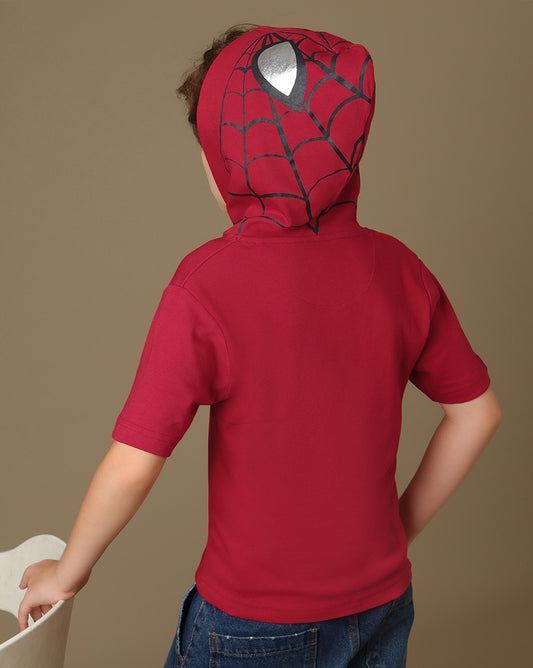 Spider-Man Printed Regular Fit Tshirt For Boys