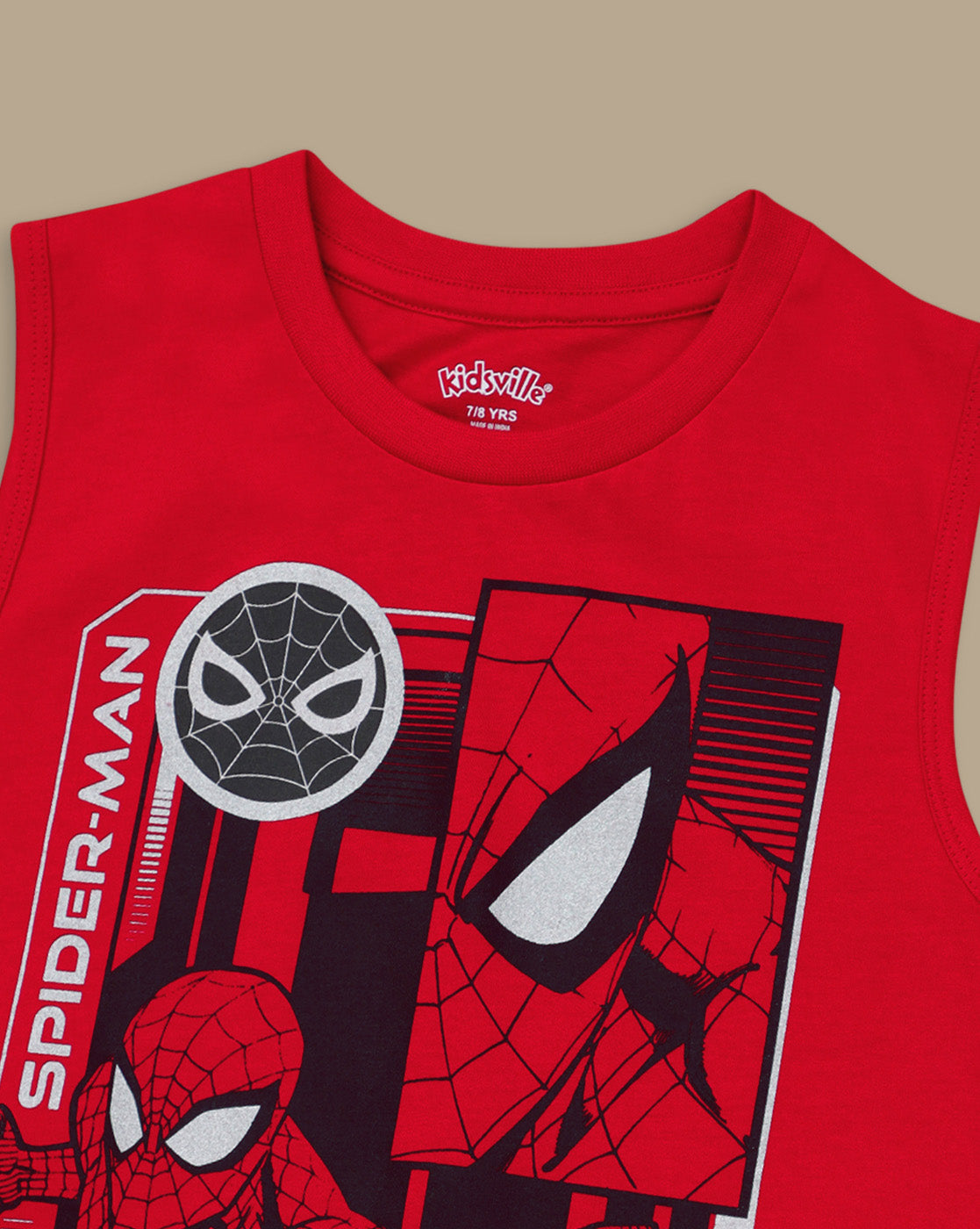 Spiderman Printed Vest For Boys