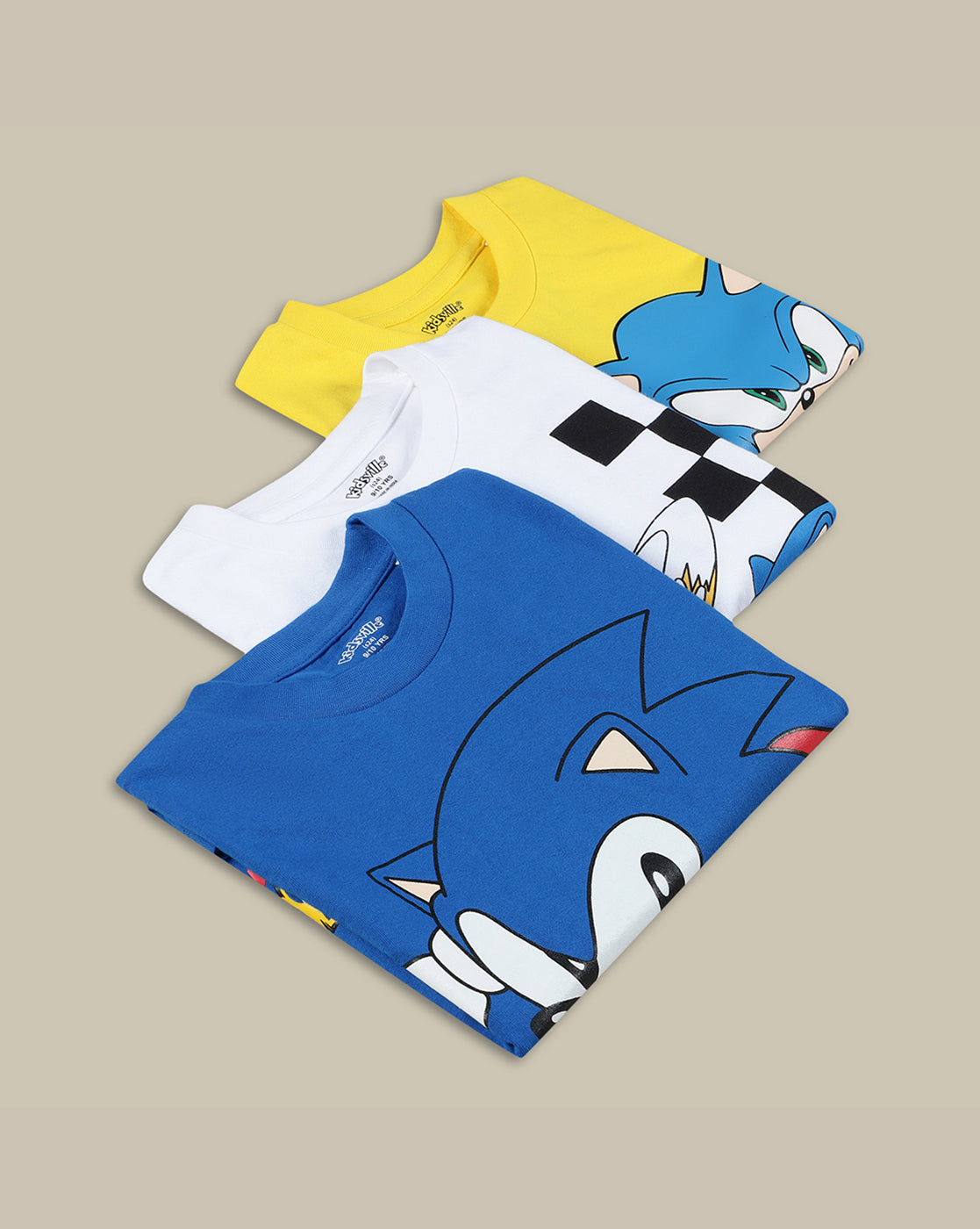 Sonic Classic Pack Of 3 T-Shirts For Boys