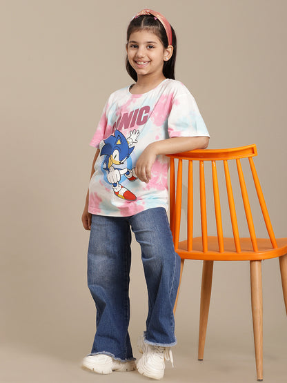 Sonic Classic  Relaxed Fit Tshirt  Girls