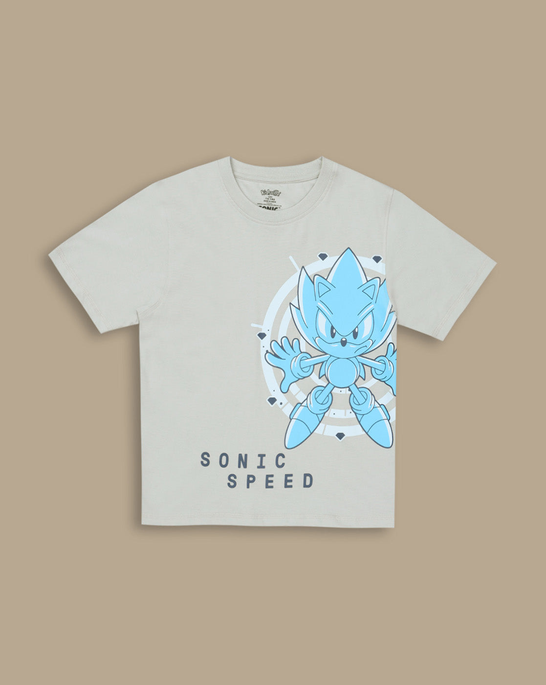 Sonic Classic Printed Regular Fit Tshirt For Boys
