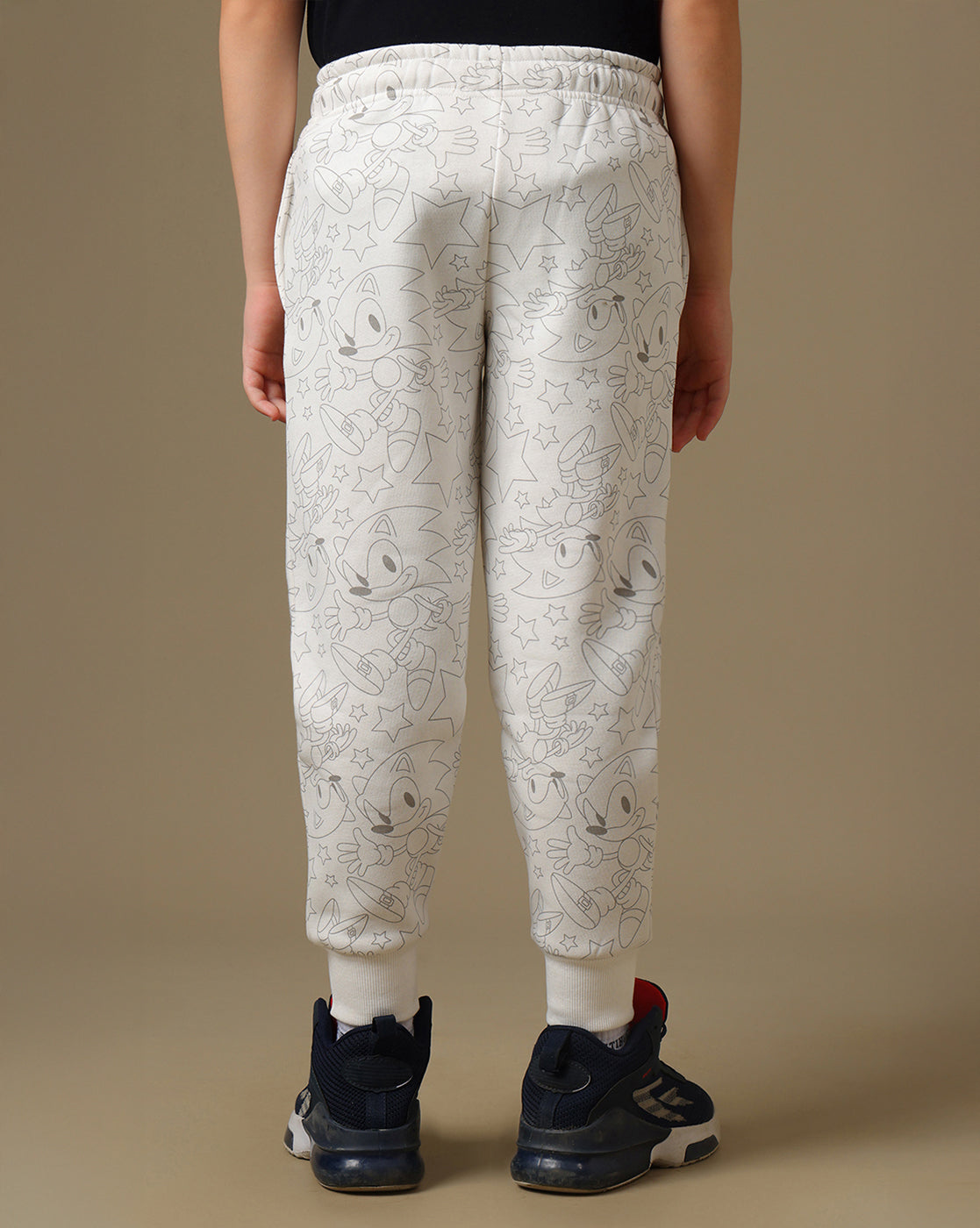 Sonic Printed Regular Fit Joggers For Boys