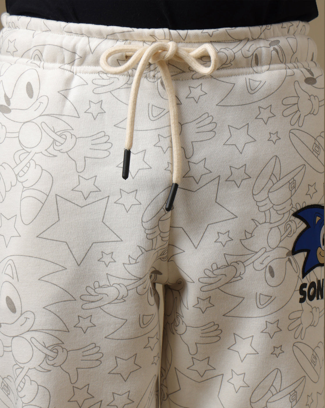 Sonic Printed Regular Fit Joggers For Boys