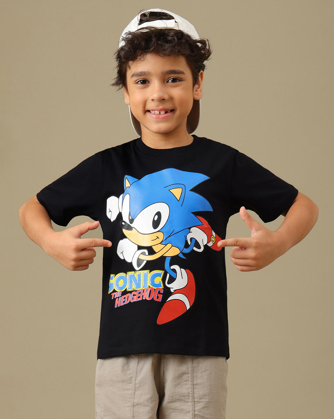 Sonic Printed Regular Fit Tshirt For Boys