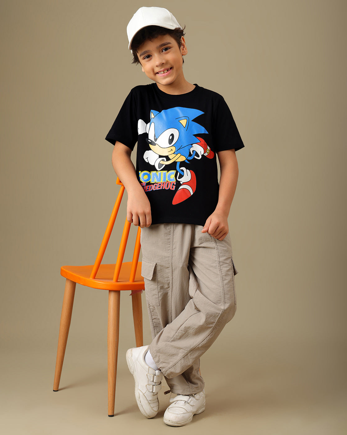 Sonic Printed Regular Fit Tshirt For Boys