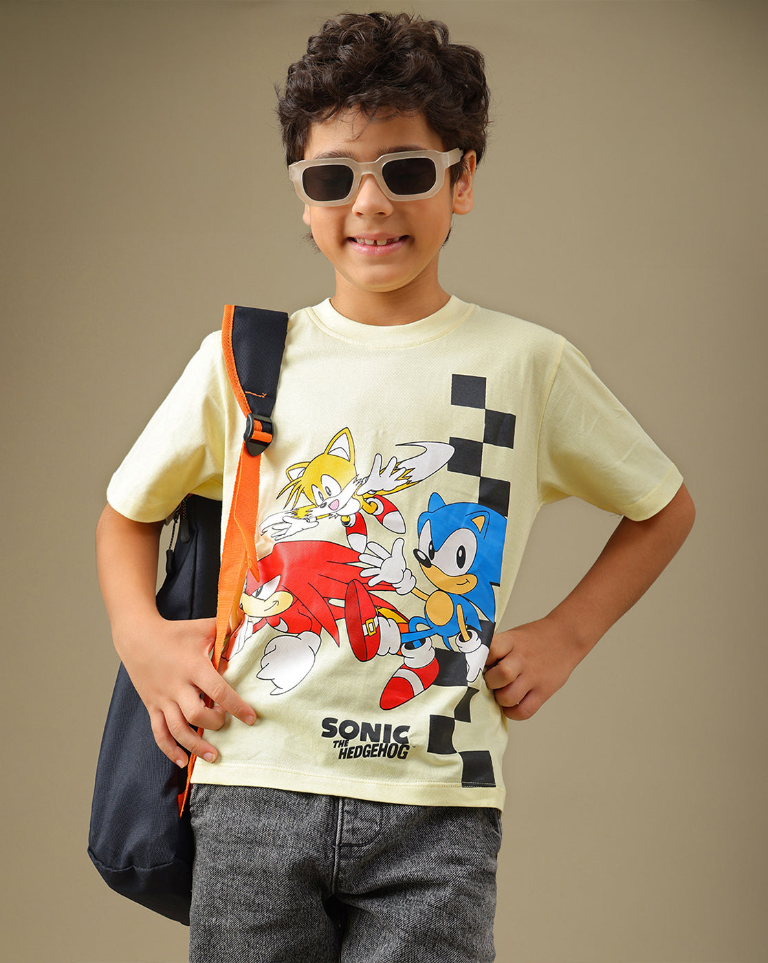 Sonic Printed Regular Fit Tshirt For Boys