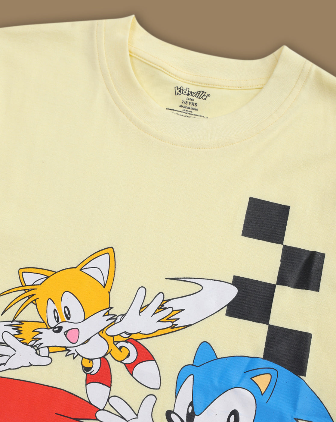Sonic Printed Regular Fit Tshirt For Boys