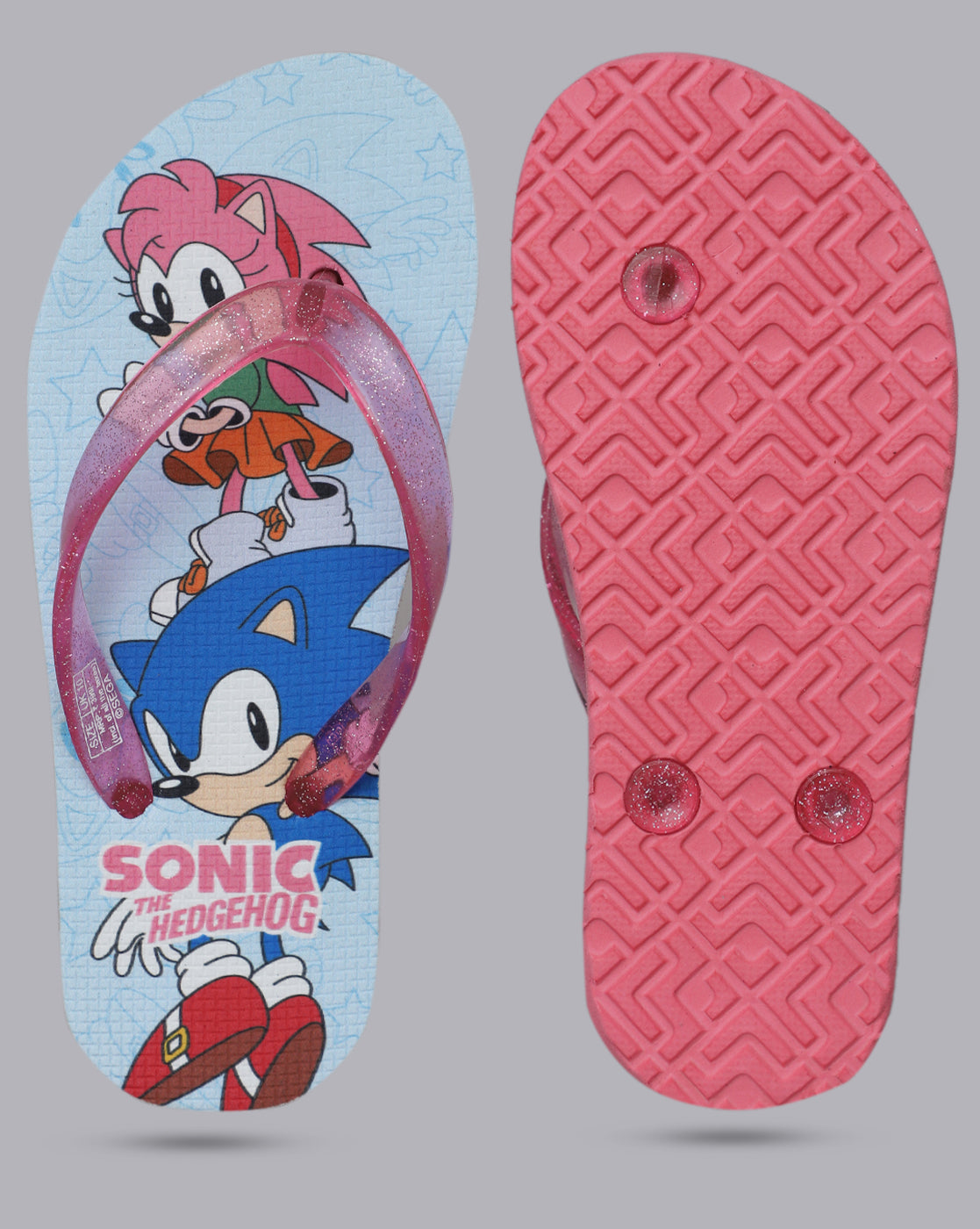 Sonic Printed Flipflops for Girls