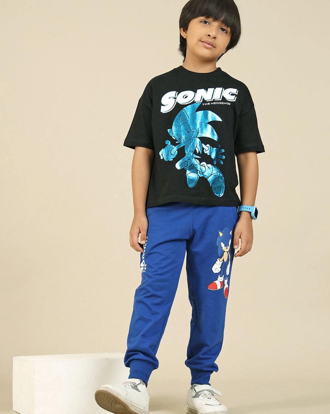 Sonic Modern Printed Regular Fit Jogger For Boys