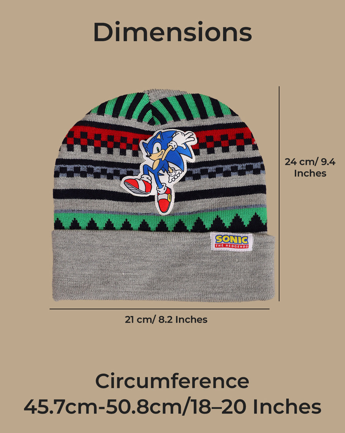Sonic Modern Beanies for Kids Boys