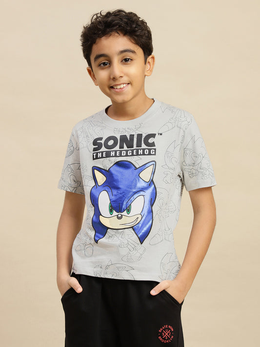 Sonic Modern Printed Regular Fit Tshirt For Boys