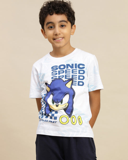 Sonic Modern Printed Regular Fit Tshirt For Boys