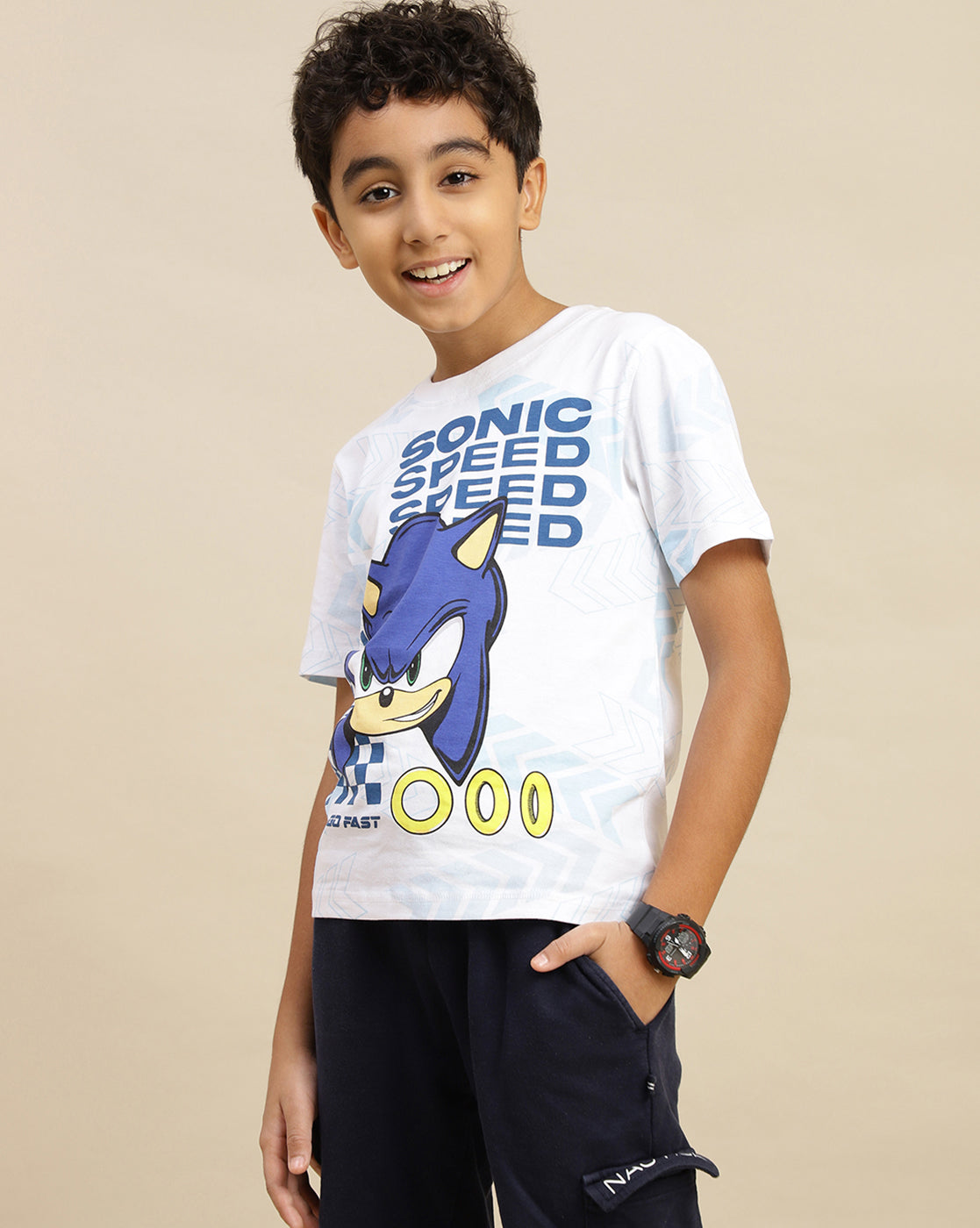 Sonic Modern Printed Regular Fit Tshirt For Boys