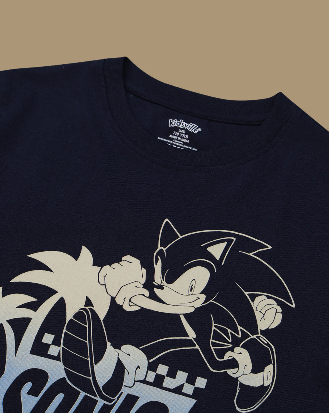 Sonic Graphic Printed Regular Fit Tshirt For Boys