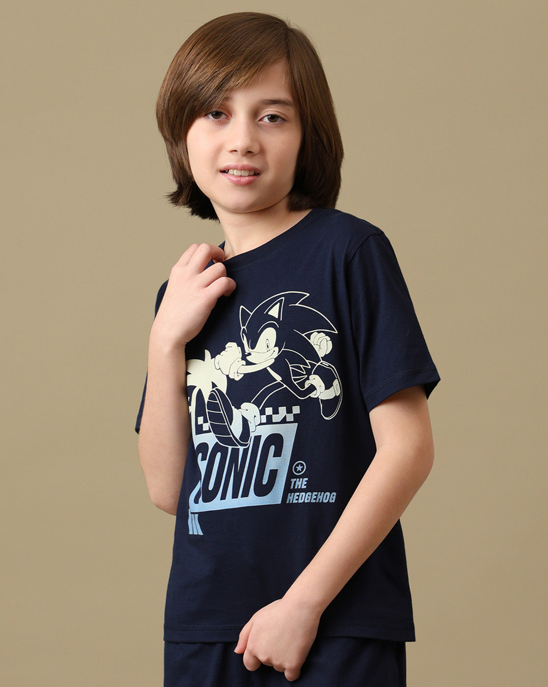 Sonic Graphic Printed Regular Fit Tshirt For Boys