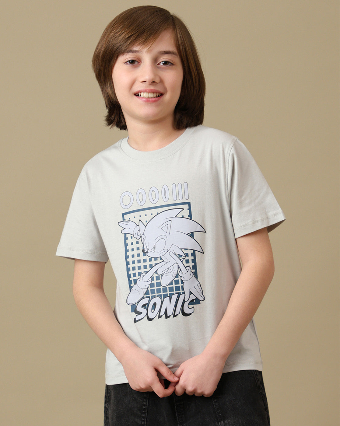 Sonic Graphic Printed Regular Fit Tshirt For Boys