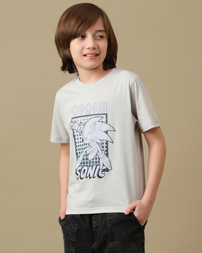Sonic Graphic  Regular Fit Tshirt  Boys