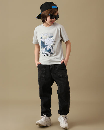Sonic Graphic  Regular Fit Tshirt  Boys