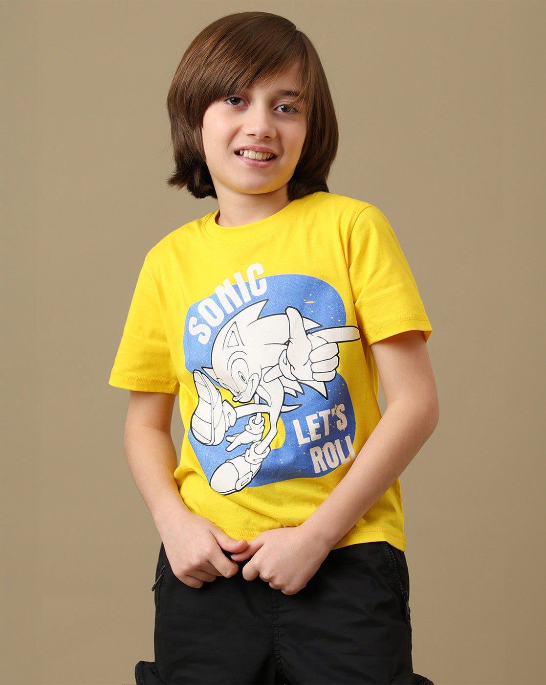 Sonic Graphic Printed Regular Fit Tshirt For Boys