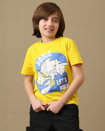 Sonic Graphic  Regular Fit Tshirt  Boys