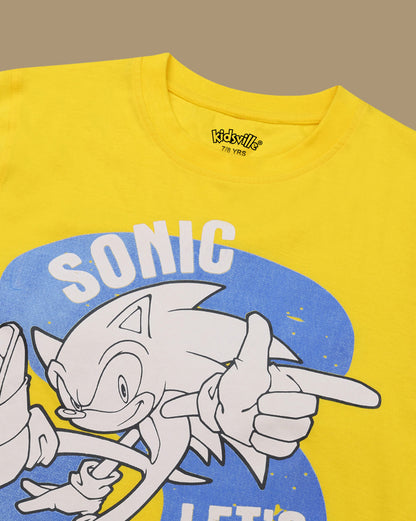 Sonic Graphic  Regular Fit Tshirt  Boys