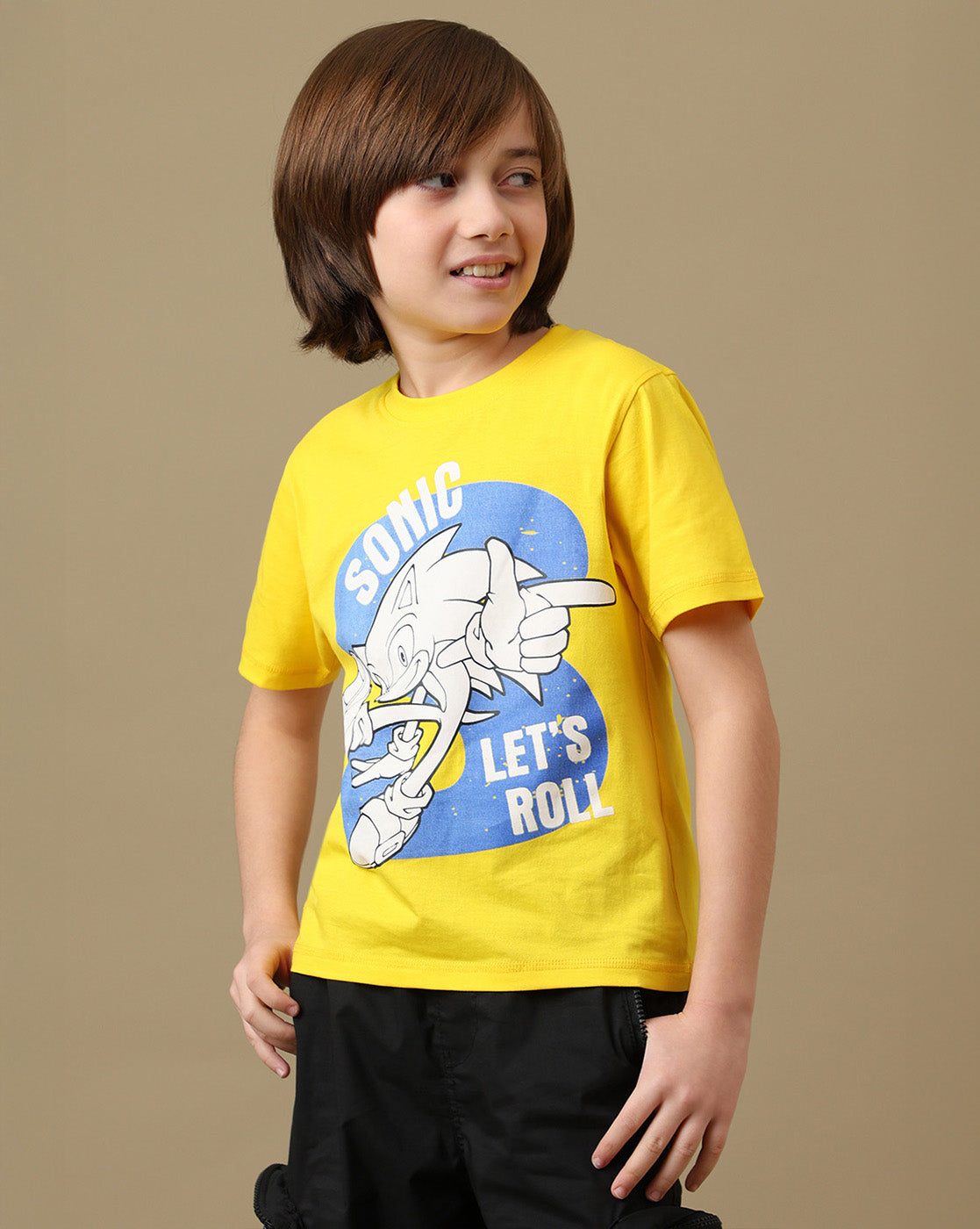 Sonic Graphic Printed Regular Fit Tshirt For Boys