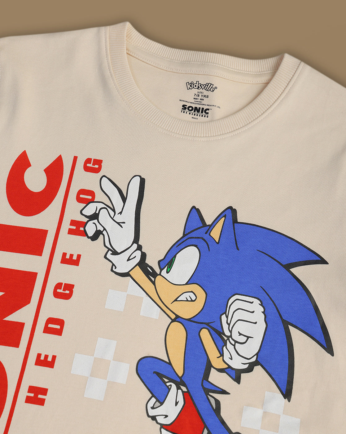 Sonic Modern Printed Tshirt & short Set For Boys