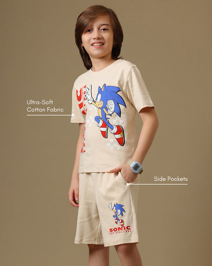 Sonic Modern  Tshirt & short Set  Boys